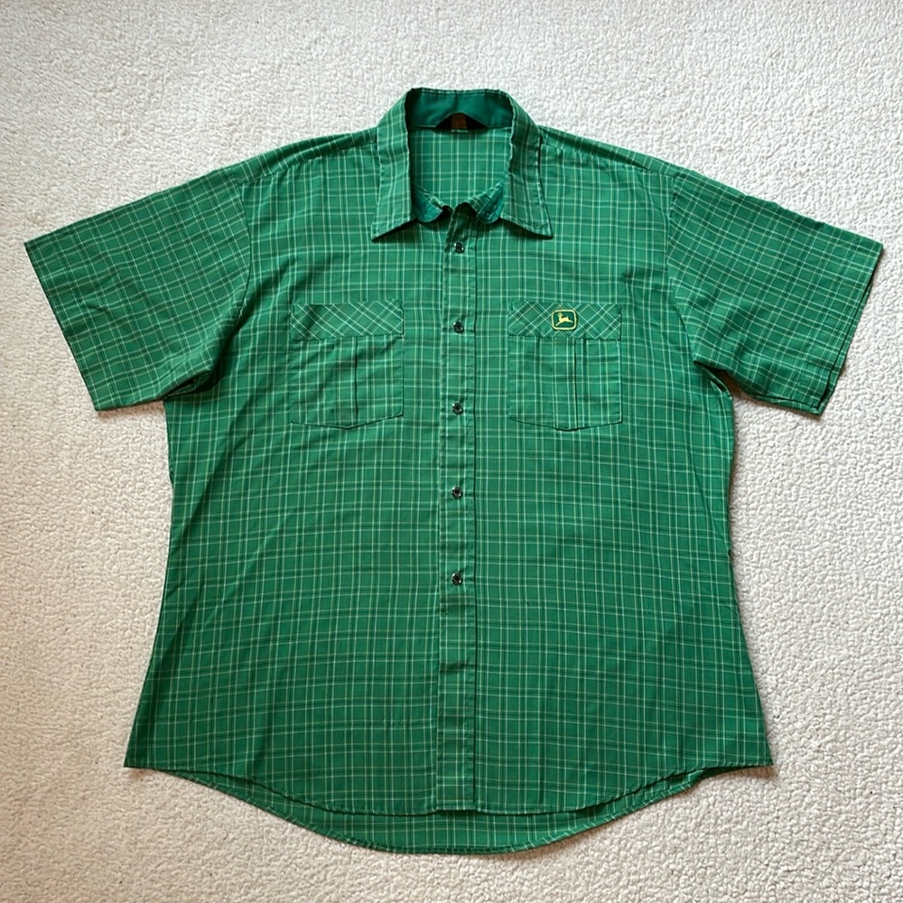 Vintage 70s John Deere Pearl Snap Shirt
